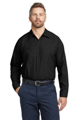 SP14 Red Kap Long Sleeve Industrial Work Shirt