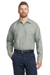SP14 Red Kap Long Sleeve Industrial Work Shirt