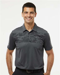 A585 Adidas Camo Chest Print Polo