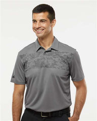 A585 Adidas Camo Chest Print Polo