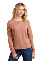 DT672 District Women's Featherweight French Terry Long Sleeve Crewneck