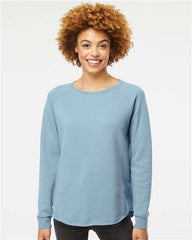 PRM2000 Independent Trading Co. Women's California Wave Wash Crewneck Sweatshirt