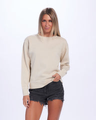 UA171 Women's Garment Dyed Fleece Crew