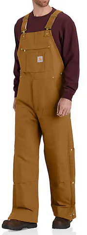 CT104393 - Carhartt Firm Duck Insulated Bib Overalls