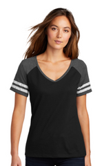 DM476 - District Made® Ladies Game V-Neck Tee