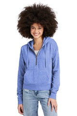 DT1311 District Women's Perfect Tri Fleece 1/2 Zip Pullover