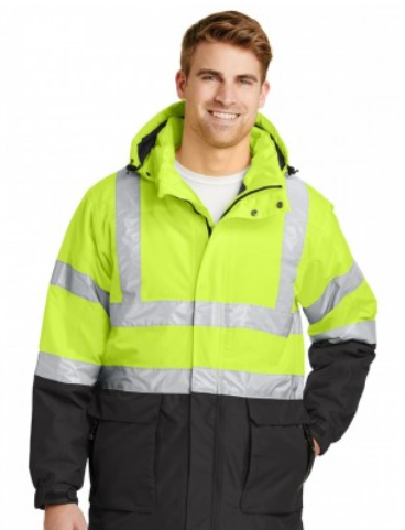 J799S Port Authority ANSI 107 Class 3 Safety Heavyweight Parka