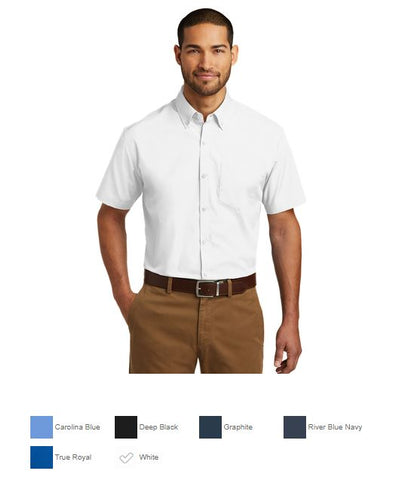 W101 Port Authority Short Sleeve Carefree Poplin Shirt