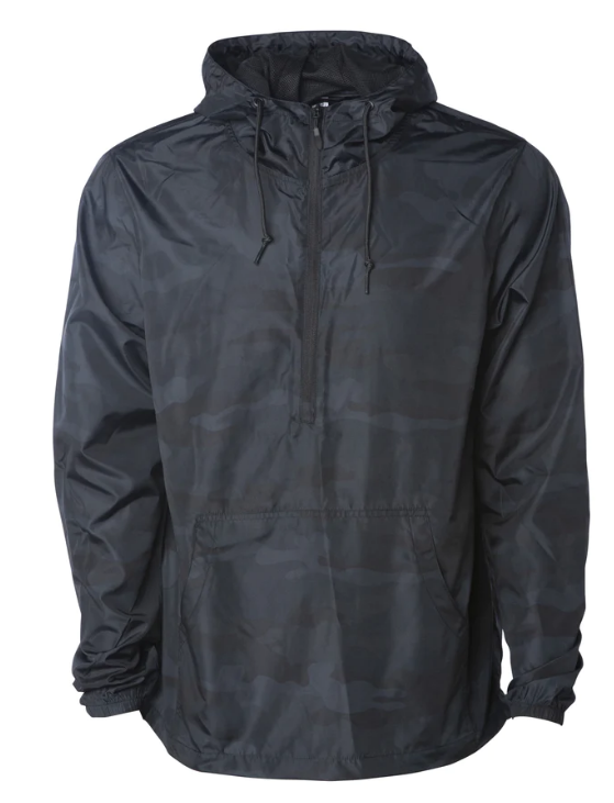 Half zip pullover hot sale windbreaker