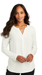 LK5432 Port Authority® Ladies Concept Henley Tunic