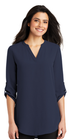 LW701 Port Authority ® Ladies 3/4-Sleeve Tunic Blouse